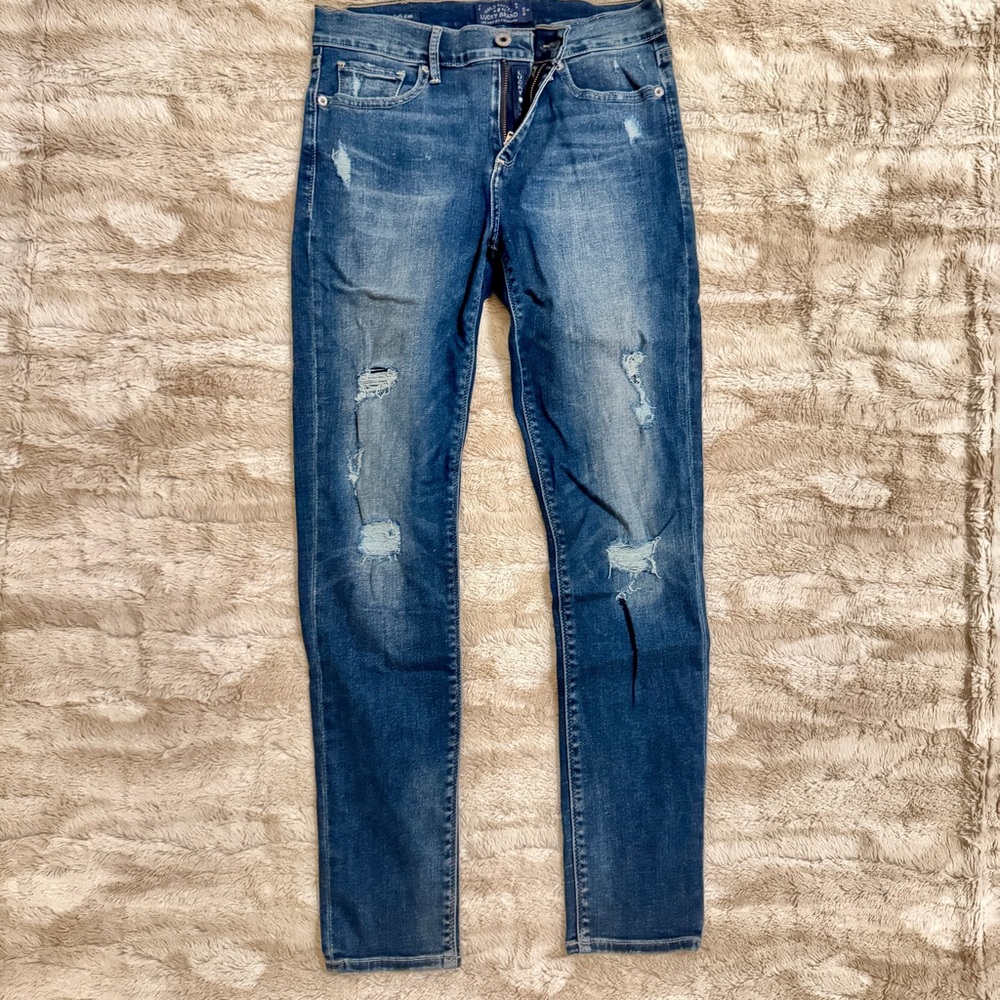 Lucky Brand Distressed Brooke Legging Jeans